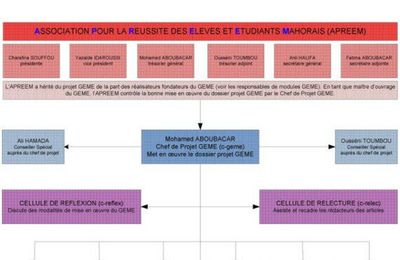 GEME - organigramme du projet