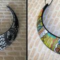 Uncollier torque en cloisonné