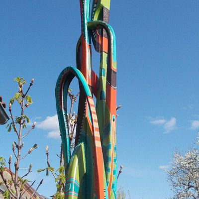 création sculpture bois exposition sculpnature 2017