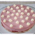 Bavarois fraises chocolat blanc