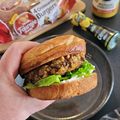 ...Burger végétal aux lentilles vertes... (Cathytutu, Carinne Teyssandier, Télématin)