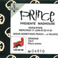 Prince - Mercredi 17 Juin 1987 - POP Bercy (Paris)