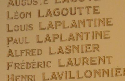 LAPLANTINE Paul (Eguzon) + 29/05/1922 Paris 15 (75)