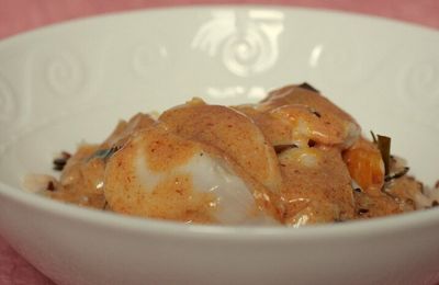 Haddock au curry panang pour un retour de Thailande...