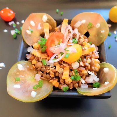 Salade de lentilles (du chef Custos)