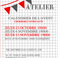 Ateliers Calendriers de l'Avent