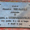 LILLE : Plaque commémorative sur la façade de la maison natale de Raoul de Godewarsvelde