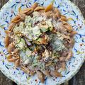 Conchiglies à la crème de ricotta, courgettes et menthe