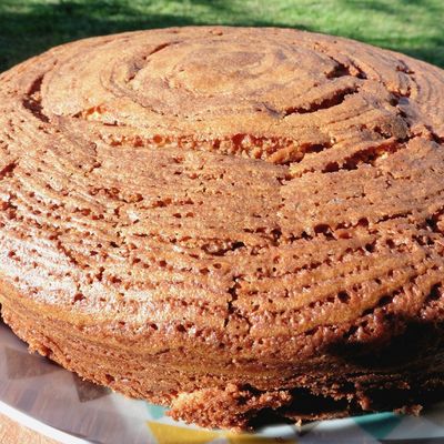 Gateau zébré chocolat & fleur d'oranger sans gluten