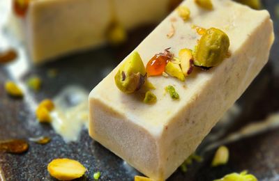 Glace aux pistaches sans sorbetière