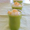 Verrine verte: ricotta et crackers...