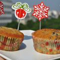 Muffins Framboises, Coco & Chocolat Blanc 