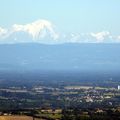 Le Mont Blanc vu depuis chez mémé et dédé (à