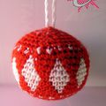 #Crochet : #Boule façon #jacquard de l'Avent - TUTO INSIDE