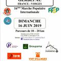 Marches Populaires FFSP Vosges - Dimanche 16 juin 2019