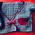 Brassiere cachecoeur au crochet