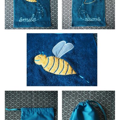 Pour un petit né dans un pot de miel, l'abeille