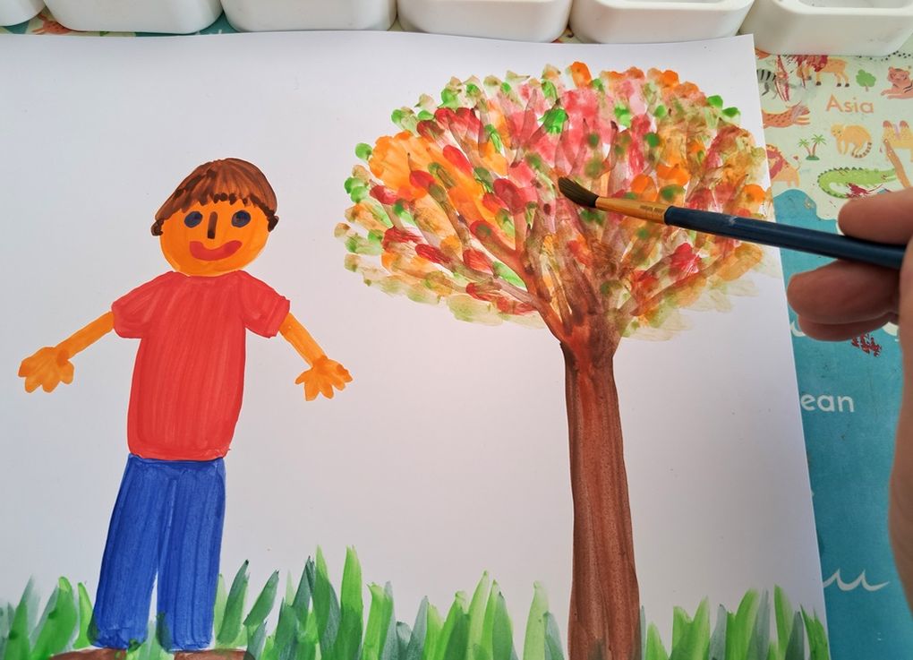 Galets de gouache géants