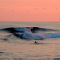 Surf au coucher de soleil ...St Pierre