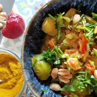 curry de choux de Bruxelles