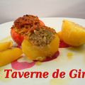 Tomates et pommes de terre farcies au thon