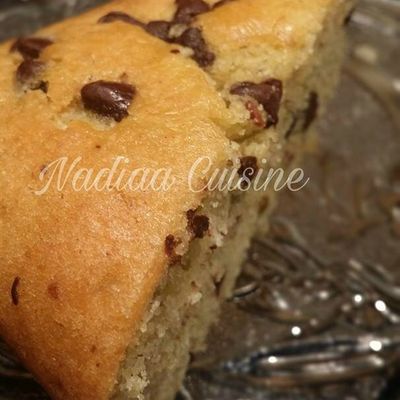 Cake Pistache aux pépites de chocolat