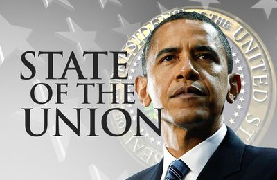 Etat de l'Union: Obama si fier de lui. Il est bien le seul! 