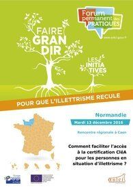 Faciliter l'accès à la certification CléA pour les personnes en situation d'illettrisme. Le kit pratique réalisé en Normandie.