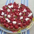 Tarte framboises gourmande