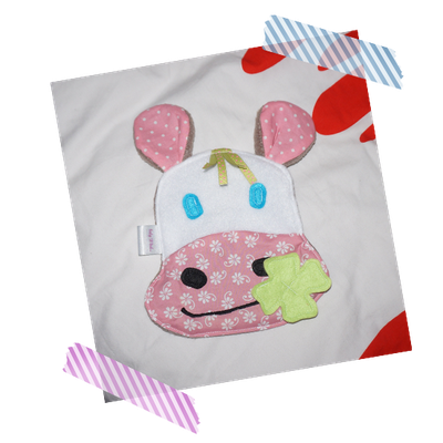 Et on continue avec le doudou plat vache