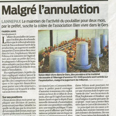 Article de Sud-Ouest