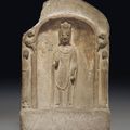 A grey stone Buddhist stele, Sui dynasty (581-618)