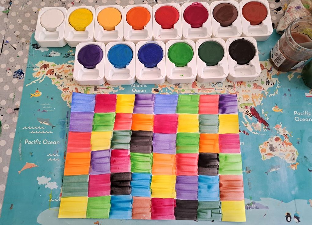 Galets de gouache géants