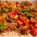 Wok de Gambas aux nouilles chinoises