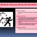 ÉCHÉANCE FISCALE MOIS DE FÉVRIER 2015 