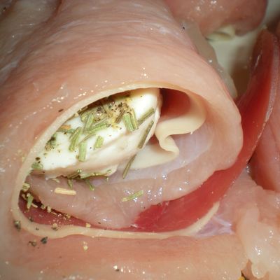 Paupiettes de poulet à la Mozza et au Jambon Cru