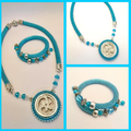 Collier et bracelet turquoises