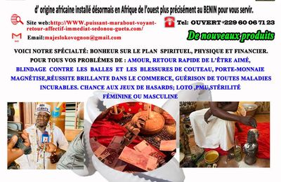 Le maraboutage de Maître LOKO VOGNON BOSSA:marabout guérisseur paris, marabout voyant paris, meilleur voyant paris