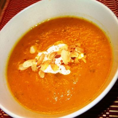 ¤¤¤ Soupe Orange : carottes, potiron, gingembre et coriandre