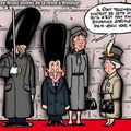 Les Sarkozy-Bruni reçus en grande pompe par la reine Elizabeth II