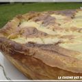 Tarte frangipane, poires et pralinoise