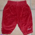 pantalon velours rouge - 6 mois - alphabet