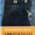 "Combat de fauves au crépuscule" d'Henri-Frédéric Blanc