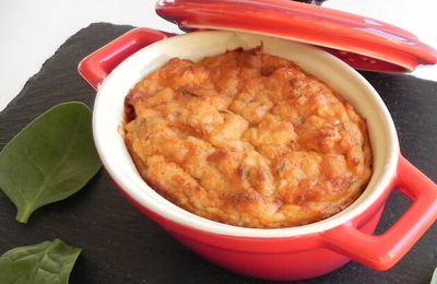 Cassolette de saumon et pommes de terre, ou pâté au saumon sans pâte, sans gluten