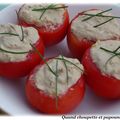 TOMATES FARCIES A LA MOUSSE DE THON