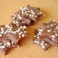 Etoiles noires (biscuits sans gluten)