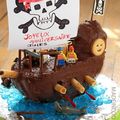 Gâteau au yaourt parfum chocolat (Gâteau bateau de pirates)