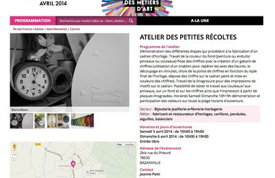 Journées Européennes des Métiers d'art 2014