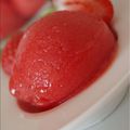 Sorbet à la fraise