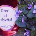 Un sirop aux violettes du jardin
